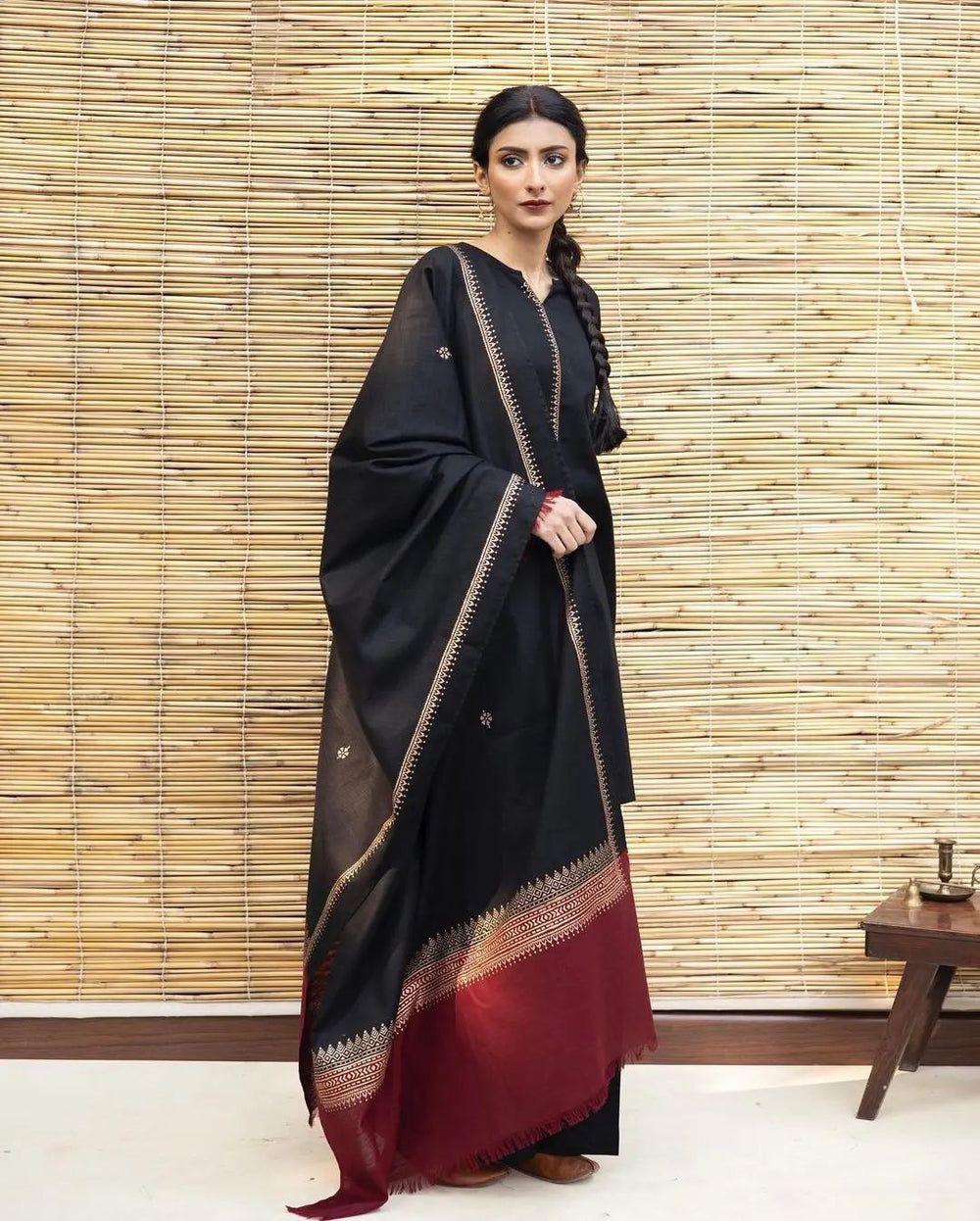 DHANAK 3PC EMBROIDERED